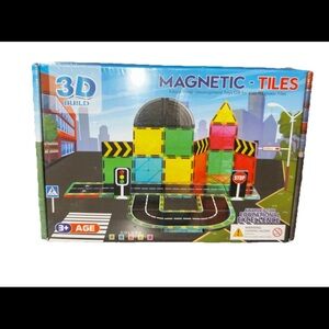 STEAM Magnetic -tiles, Educational Development Montesorri Toys For Kids, 64pcs
